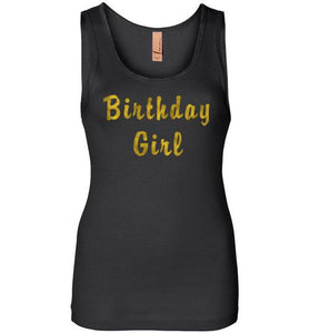 Birthday Girl Tank Various Colors-The Work Hard Travel Well Store