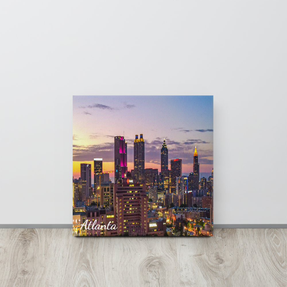 Downtown Atlanta Canvas-The Work Hard Travel Well Store