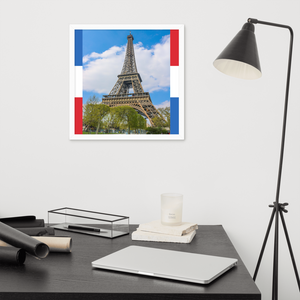 Eiffel Tower Poster Paris Poster-The Work Hard Travel Well Store