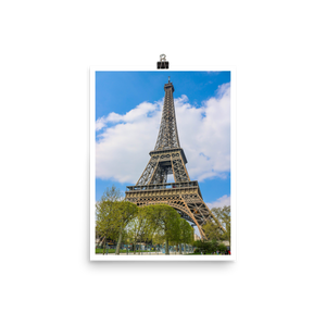 Eiffel Tower Photo Poster-The Work Hard Travel Well Store