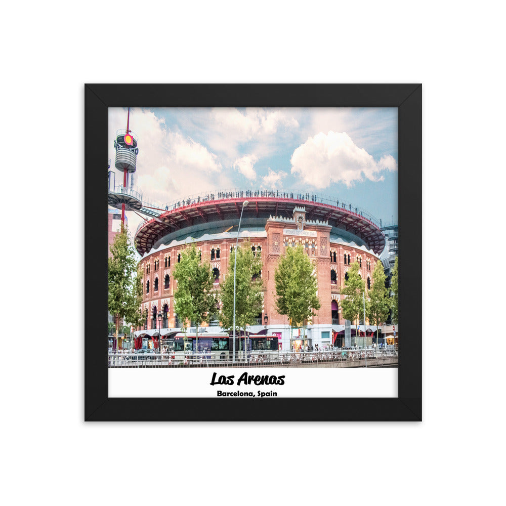 Las Arenas Barcelona Spain Framed photo paper poster-The Work Hard Travel Well Store