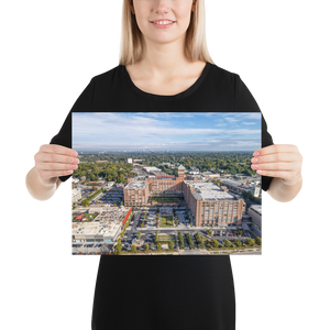 Atlanta Ponce City Market Aerial Photo Poster-The Work Hard Travel Well Store